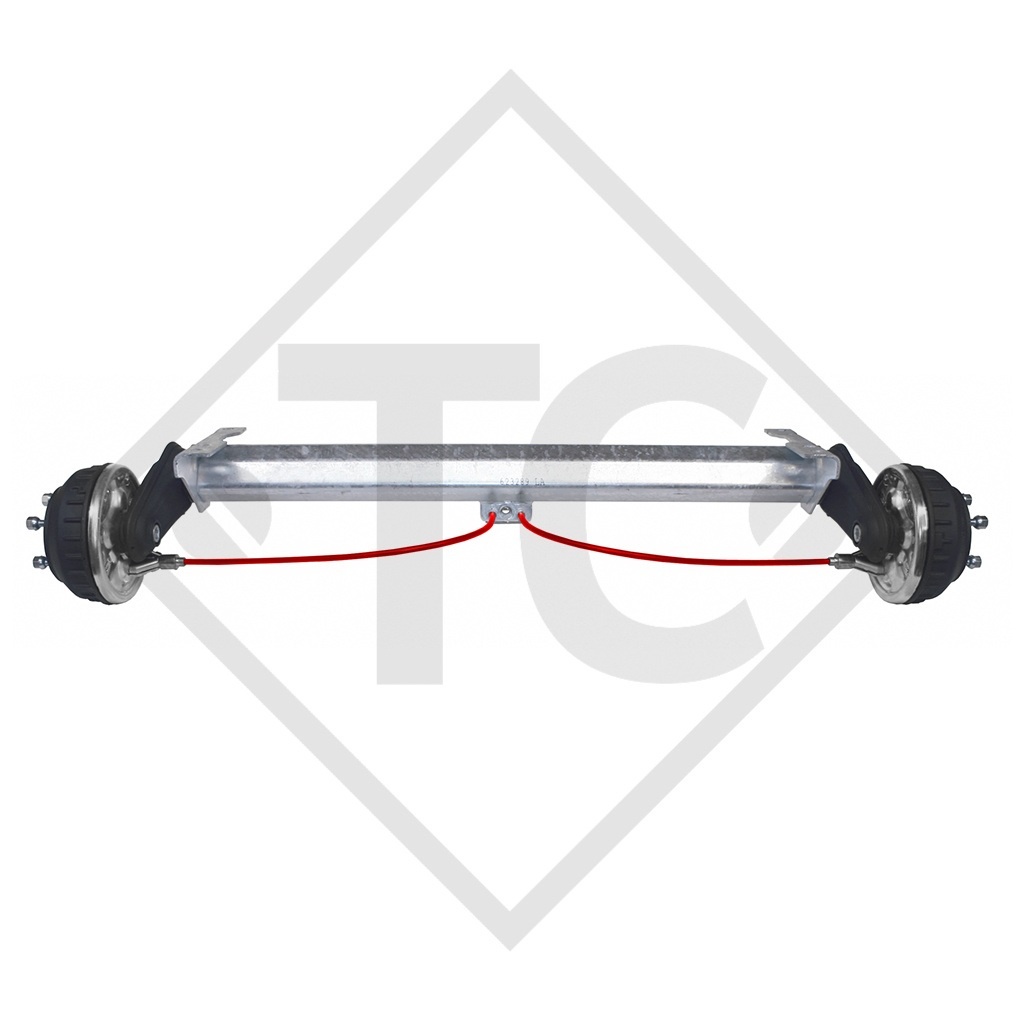 Essieu EURO COMPACT 1350kg freiné type d'essieu B 1200-6 étanche, Cresci