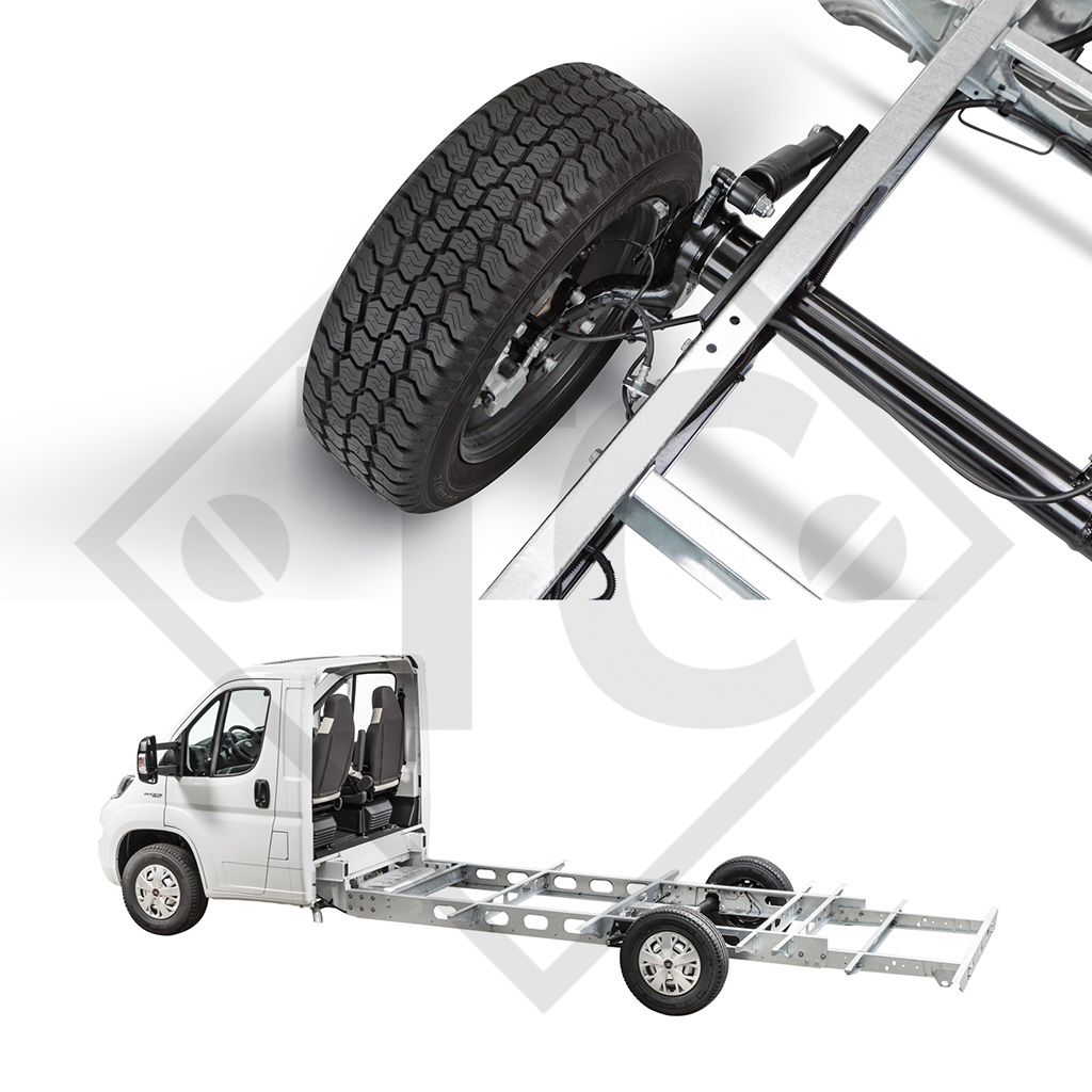 Axle without brakes 2100kg FIAT DUCATO axle type DB 2100, 45.37.000.019