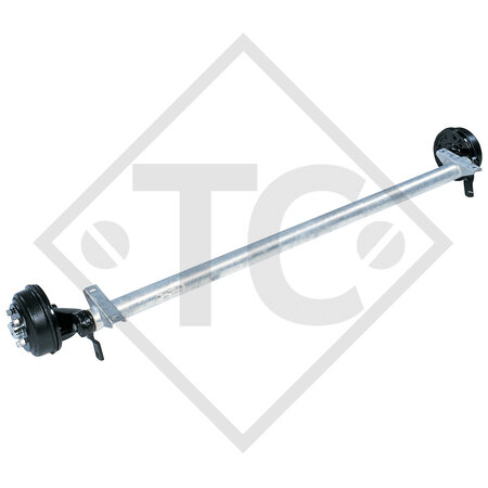 Braked axle 1350kg / 1400kg axle type DB 1355, 45.25.379.749 - HYMER