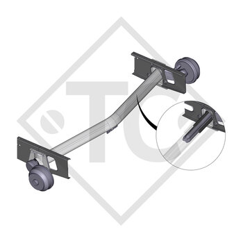 Assale frenato 1800kg EURO PLUS  tipo di assale DELTA SI 18-1 - Burstner Averso 600 TK