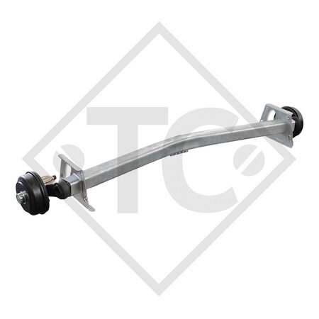 Braked axle 1350kg / 1400kg axle type SCB 1355, 46.25.379.942, 4013357