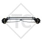 Braked tandem front axle 1350kg EURO COMPACT axle type B 1200-6 - TRIGANO