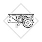 Essieu 1800kg EURO1 freiné type d'essieu DELTA SI 18-1 avec AAA (réglage automatique des garnitures de frein)