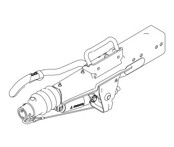 Overrun device square type ZAAQ 1.0-3, 540 to 1000kg, 48.09.980.000