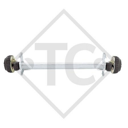 Braked axle 1300kg EURO1 axle type B 1200-5 - Sprite