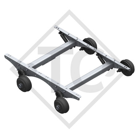 Essieu tandem SWING 2100kg freiné type d'essieu CB 2/1055, 49.21.379.590 + 591