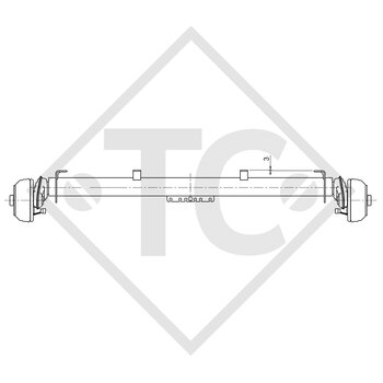 Achse gebremst 1300kg COMPACT Achstyp B 1200-5 - THULE