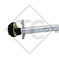Braked axle 1500kg EURO1 axle type DELTA SIN 14-1, Bürstner