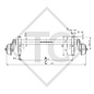 Eje con freno 1500kg EURO COMPACT tipo de eje B 1600-3