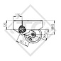 Essieu EURO COMPACT 1500kg freiné type d'essieu B 1600-3