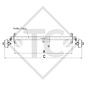 Assale frenato 750kg tipo di assale B 700-5, Rapido - CLC 436