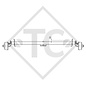 Braked axle 750kg axle type B 700-5, Rapido - CLC 436
