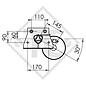 Essieu 750kg freiné type d'essieu B 700-5, Rapido - CLC 436