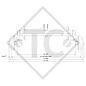 Braked axle 1700kg axle type SCB 1605, (new CB 1605), 46.29.368.080, 4013656