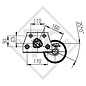 Achse gebremst 900kg EURO COMPACT Achstyp DELTA SI 850-5 Mammut