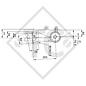 Assale senza freni 2100kg Peugeot Boxer tipo di assale DB 2100, 37.92.000.007