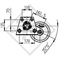Essieu EURO Plus 1500kg freiné type d'essieu B 1600-3