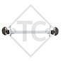 Eje con freno 1500kg EURO Plus tipo de eje B 1600-3