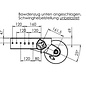 Braked axle 1000kg EURO PLUS axle type B 1000-3, Hymer / Familia with AAA (automatic adjustment of the brake pads)