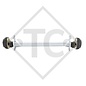 Achse gebremst 1100kg EURO1 Achstyp B 1000-5, Bürstner
