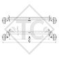 Achse gebremst 1100kg EURO1 Achstyp B 1000-5, Bürstner