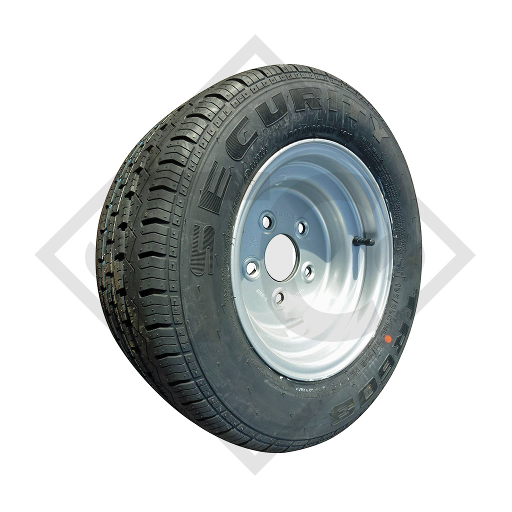 Wheel 195/55R10C TRAILERMOVE 201 with rim 6.00Ix10, suitable for all common trailer types