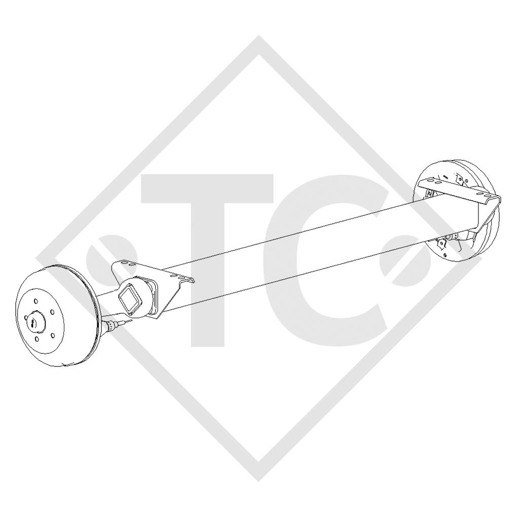 Achse gebremst 1800kg Achstyp CB 1805, 46.32.368.386