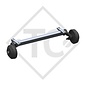 Essieu 1800kg freiné type d'essieu CB 1805, 46.32.368.386