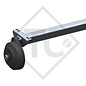 Essieu 1800kg freiné type d'essieu CB 1805, 46.32.368.386