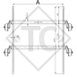 Essieu tandem freiné 2700kg EURO COMPACT type d'essieu 2xB 1200-6