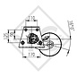 Essieu EURO Plus 1300kg freiné type d'essieu DELTA SI-N 12