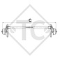Essieu EURO Compact 1000kg freiné type d'essieu B 850-10