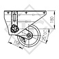 Essieu EURO Compact 1000kg freiné type d'essieu B 850-10