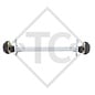 Essieu 1300kg Euro1 freiné type d'essieu B 1200-5 - Tabbert