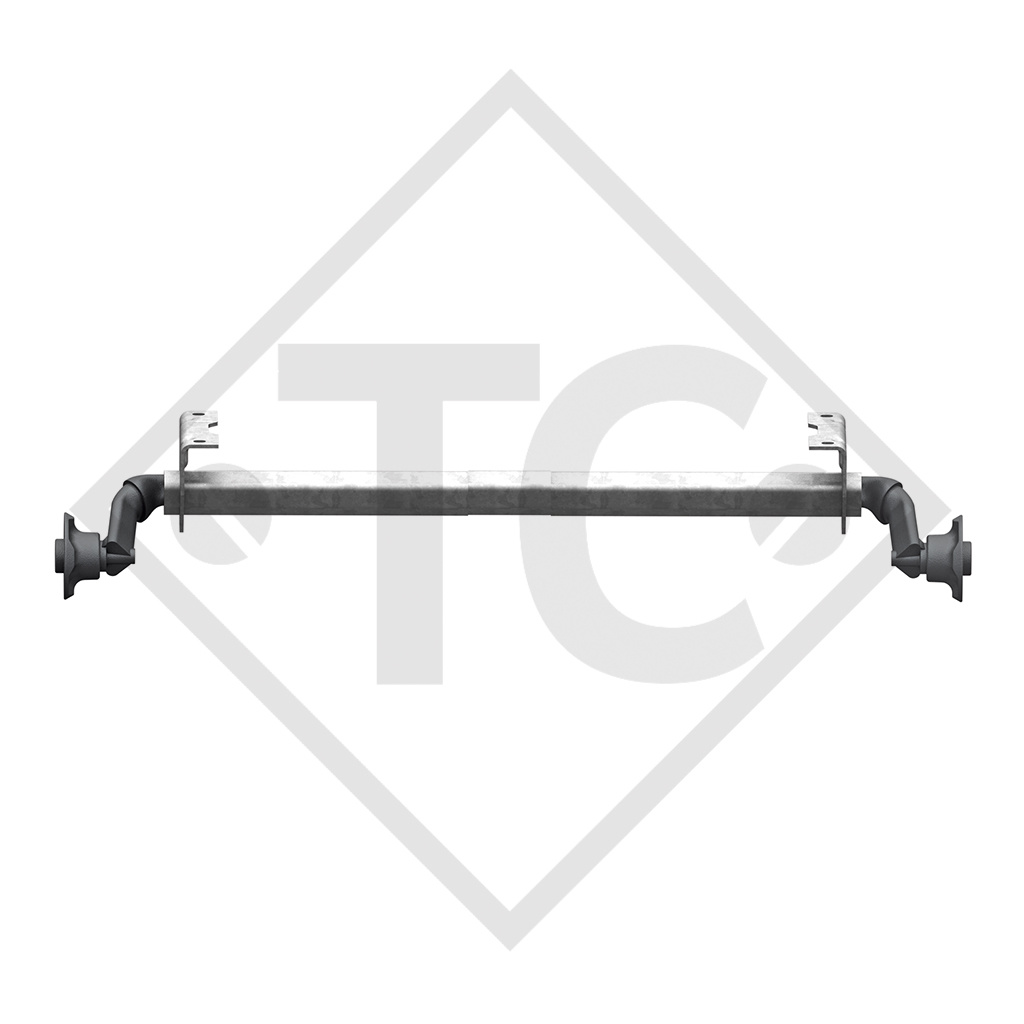 Achse ungebremst 750kg PLUS OPTIMA Achstyp 700-5 mit hohem Achsbock