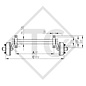 Braked axle 2200kg PLUS axle type B 2000-7