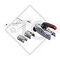 Giunto a sfera AK 161 con Soft-Dock, distanziale ø35/45mm per rimorchio frenato