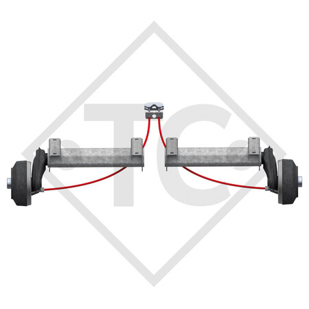 Halbachsen gebremst 1350kg Achstyp CBST 1354 - 46.25.379.478 / 479