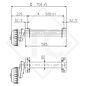 Semi ejes con freno 1350kg tipo de eje CBST 1354 - 46.25.379.478 / 479