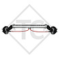 Essieu EURO COMPACT 1300kg freiné type d'essieu B 1200-5