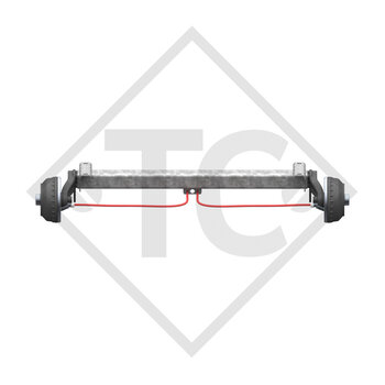 Achse gebremst 1050kg Achstyp CB1050 mit AAA (Automatische Nachstellung der Bremsbeläge)