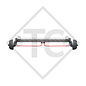 Essieu 1050kg freiné type d'essieu CB1050  avec AAA (réglage automatique des garnitures de frein)