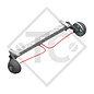 Essieu 1050kg freiné type d'essieu CB1050  avec AAA (réglage automatique des garnitures de frein)