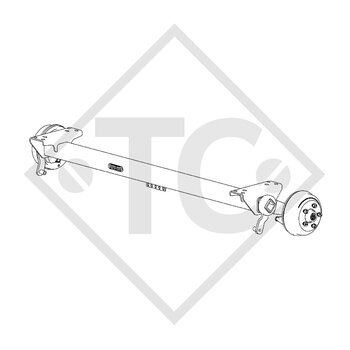 Braked axle SWING 1350kg axle type CB 1355, 46.24.379.498