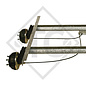 Essieu tandem freiné 2000kg EURO COMPACT type d'essieu 2xB 850-10