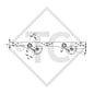 Braked tandem axle unit 2000kg EURO COMPACT axle type 2xB 850-10