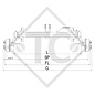 Essieu 1800kg freiné type d'essieu CB 1505, 46.27.379.448, 4013490 - Knaus REPRODUCTION