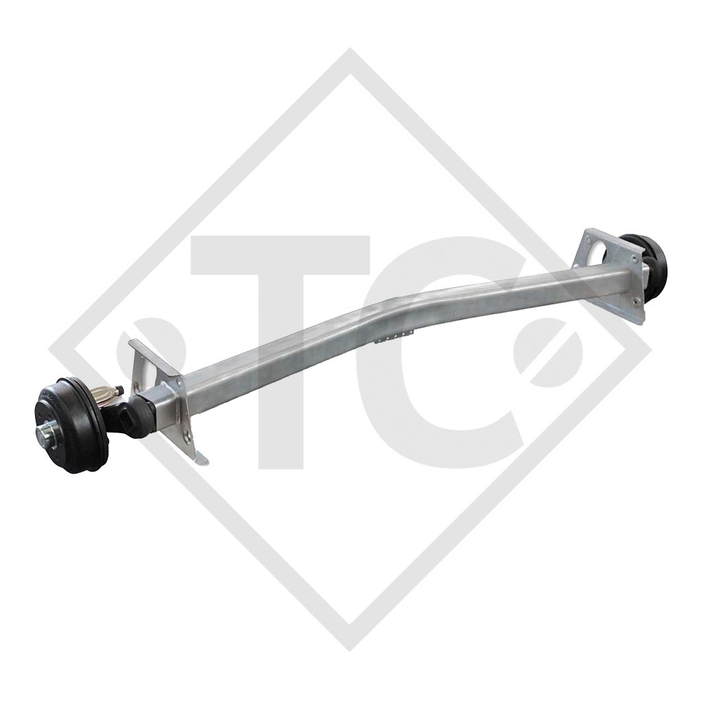 Braked axle SWING 1350kg / 1500kg axle type SCB 1355, 46.25.379.940, 4013356 - REPRODUCTION, NO LONGER AVAILABLE AS ORIGINAL!