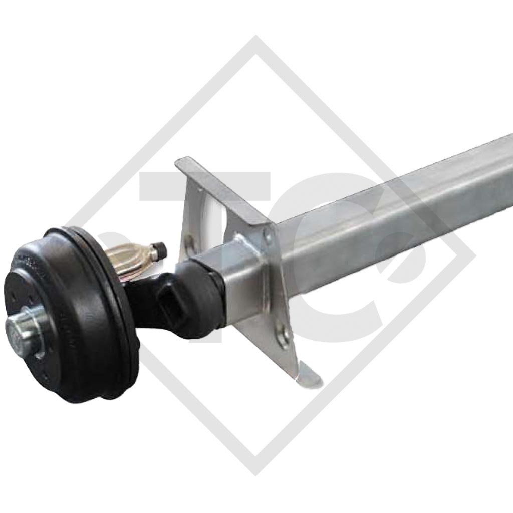 Braked axle SWING 1350kg / 1500kg axle type SCB 1355, 46.25.379.940, 4013356 - REPRODUCTION, NO LONGER AVAILABLE AS ORIGINAL!