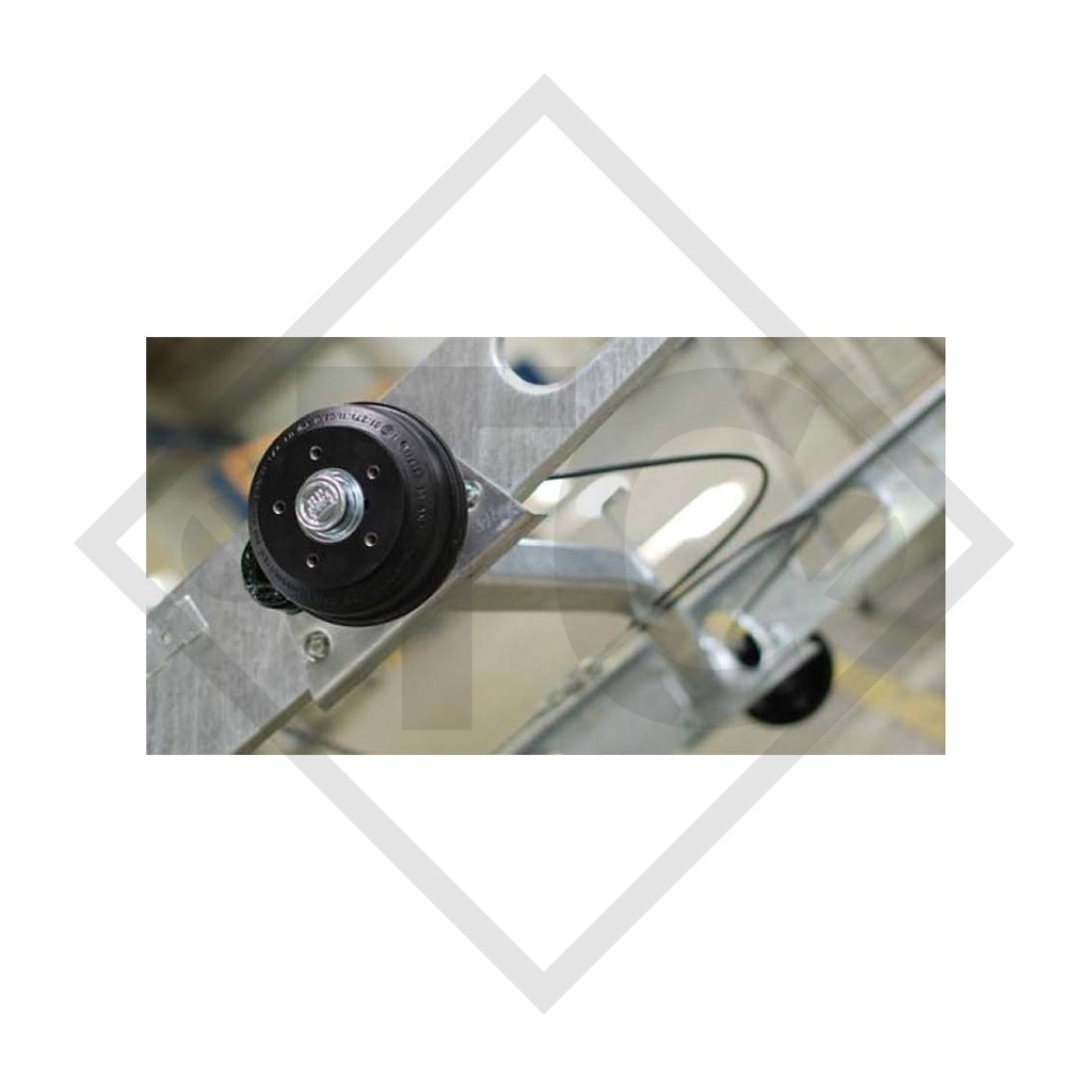 Braked axle SWING 1350kg / 1500kg axle type SCB 1355, 46.25.379.940, 4013356 - REPRODUCTION, NO LONGER AVAILABLE AS ORIGINAL!